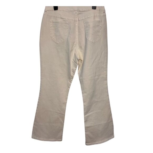 Chicos Platinum Winter White Short Charm Slim Jeans Size 2 - Picture 4 of 12